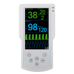Ambulancia de mano Mainstream CO2 Sidestream Capnometer/Capnography Etco2 Monitor de alcoholímetro - Product Image 1