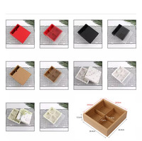 Fenêtre en PVC transparent givré, boîtes à gâteaux, boulangerie, biscuits, pâtisserie, tiroirs avec 2 4 6 séparateurs