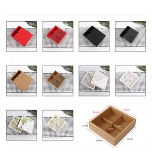 Hộp Ngăn Kéo Bánh Ngọt Bánh Quy Bánh Ngọt Bằng Giấy PVC Trong Mờ Có <span class=keywords><strong>2</strong></span> 4 6 Ngăn Chia - Product Image 3