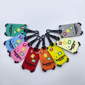 Customgift New Anti-Lost PVC Luggage Tag Customized Color Size Portable Fashion Design for Writing Logistics Identification - Product Image 3