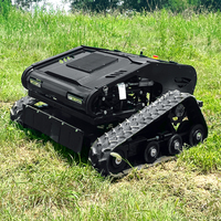 Mesin Pemotong Rumput Robot Crawler Lereng Berkualitas Tinggi Buatan China 500 600 800mm Harga Pabrik Murah dengan Remote Control Bersertifikat CE EPA