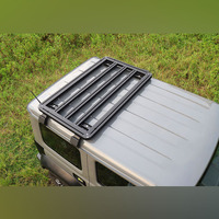 Porte-bagages de toit demi-taille en alliage d'aluminium 4x4 tout-terrain pour Suzuki Jimny JB64 JB74 2018+ avec capacité de charge de plus de 100 kg