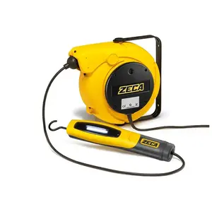 Enrouleur de câble Zeca 15,5 m 110-230 V avec lampe LED 24 V pour usage en atelier - Product Image 1