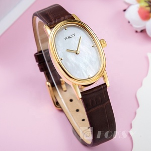 Montre <span class=keywords><strong>Femme</strong></span> Ovale Vintage Personnalisée avec Logo, Cadran Acier Inoxydable Petit, Bracelets Luxe Perle, <span class=keywords><strong>Montres</strong></span> Quartz Personnalisées pour Femmes - Product Image 6