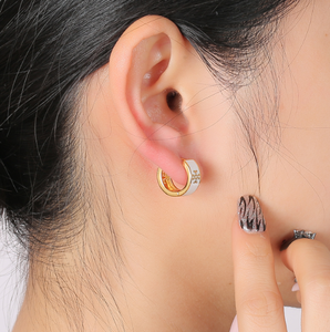 Designer Geïnspireerde Oorringen Geometrische Mode Boetiek Sieraden Koper Messing Mode Cadeau Vrouwen Oorbellen - Product Image 3