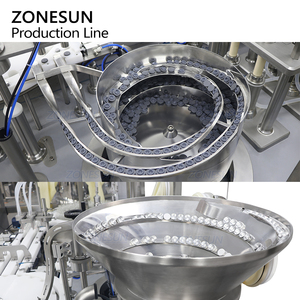 Ligne de production de remplissage, de bouchage et d'étiquetage automatique à grande vitesse ZONESUN ZS-FAL180V14 avec pompe céramique servo pour flacons liquides - Product Image 5