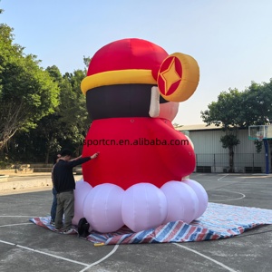 Géant Dieu de la richesse gonflable avec lumière led personnalisé événement de vacances promotionnel gonflable dessin animé pour la fête du printemps - Product Image 5