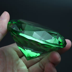 <span class=keywords><strong>60mm</strong></span> 70mm 80mm 100mm K9 Verschiedene Farben Günstige hochwertige Schriftzug Crystal Diamond Shaped Brief besch werer für Souvenir - Product Image 1