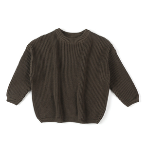 Suéteres de punto para bebés y niñas, jersey liso de otoño e invierno, sin cantidad mínima, venta al por mayor - Product Image 3