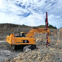 Foreuse à micro-piles avec marteau hydraulique à percussion 115 mm, moteur Cummins 127 kW, alimentée au diesel, pour forage de roche, haute qualité, direct usine