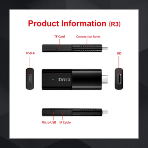 TV <span class=keywords><strong>Stick</strong></span> 4K TVR3 Android 14 WiFi de Doble Banda para Amlogic Allwinner H313 Quad Core Smart TV <span class=keywords><strong>Stick</strong></span> con <span class=keywords><strong>Control</strong></span> Remoto por Voz - Product Image 2