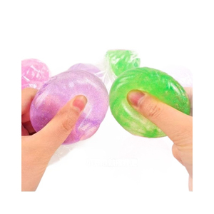Jouet anti-stress souple en caoutchouc cristallin en forme de boulette de soupe simulée pour les 14 ans et plus avec logo personnalisé - Product Image 5