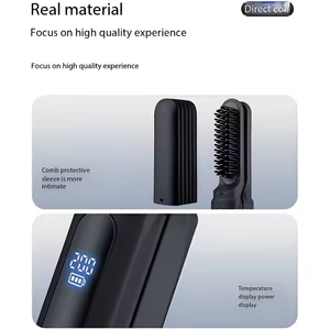 Phenitech Electric Wireless LED wiederauf ladbarer automatischer Haar glätter Geeignet für natürliches Haar Straight Roll Dual Purpose