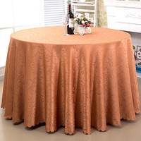 Vente en gros de nappes rondes jacquard damassé décoratives blanches 120 132 pouces pour banquet de mariage vêtements de table pour la maison