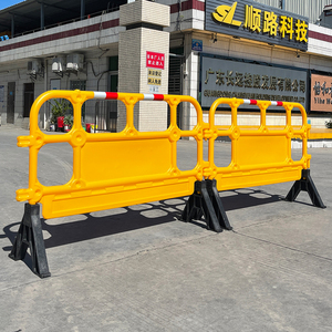 Barrera de Plástico HDPE Moldeada por Soplado 1350A, Barrera de Seguridad de Plástico para Control de Multitudes con Panel Publicitario - Product Image 6