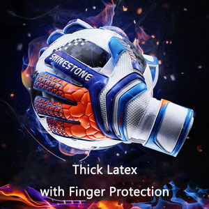 Gants de <span class=keywords><strong>gardien</strong></span> de but de football professionnel pour hommes, protection des doigts, gants de football en latex épaissi pour futbol futebol - Product Image 3