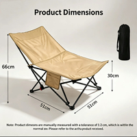Fauteuil inclinable pliant réglable à 3 positions, siège large, dossier haut, portable, léger, pour camping, pique-nique, jardin