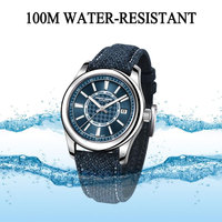 Montre mécanique PAGANI DESIGN NH35 automatique de luxe pour homme, en acier inoxydable, 40 mm, 10 bars de résistance à l'eau, bracelet en cuir