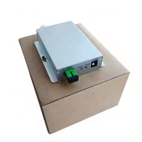 Mini Receptor Óptico FTTH CATV 1550nm SC APC, Mini Nodo de Fibra Óptica, Receptor Óptico RF con Indicador de Alarma, Fuente de Alimentación de 12V CC