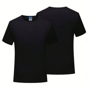T-shirts amples en tissu doux pour hommes, coupe ajustée, manches courtes, col rond, 100 % coton, avec logo personnalisé, chemises de travail pour femmes, vente en gros - Product Image 1