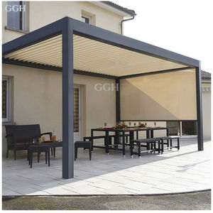 Pérgola de Jardín con Revestimiento de Polvo de Aluminio y Magnesio, Sistema de Protección Solar y contra la Lluvia, Motorizada KAKADU - Product Image 4