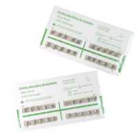 Brackets orthodontiques métalliques, hygiène buccale, appareils dentaires Roth 022, orthodontie, brackets métalliques pour dents