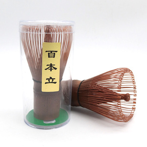 กล่องใส่ตะกร้อผสมแป้งไม้ไผ่แบบเก่ารมควันของ Newell ดีไซน์ใหม่พร้อมโถพลาสติกสำหรับมัทฉะ - Product Image 3