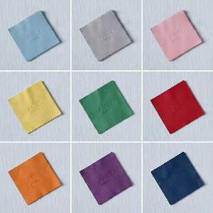 थोक माइक्रोफाइबर ने सोने के चांदी के गहने को साफ करने वाले कपड़े के साथ चमके कपड़े को साफ किया - Product Image 4