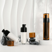 Recharge flacon pompe sans air 30ml 50ml flacon fond de teint liquide flacon plastique acrylique sérum Lotion cosmétique