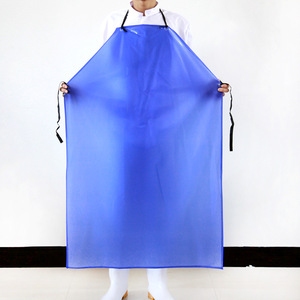 Tablier en PVC bleu épaissi, imperméable, résistant à l'huile et aux produits chimiques, pour le travail, la transformation alimentaire et les produits aquatiques - Product Image 2