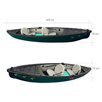 Nouveautés 2026 : Kayak gonflable monoplace transparent en PVC+EVA avec pagaie, conception Drop Stitch, planche de surf électrique, bateau de pêche, kayak