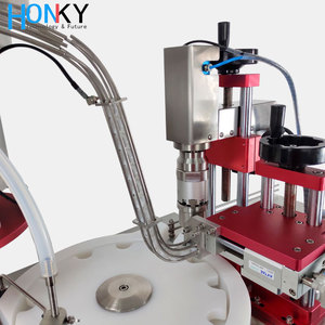 Machine de remplissage automatique de flacons de diluant biologique de bureau pour crème liquide cosmétique électrique avec pompe en céramique et composants principaux PLC - Product Image 4