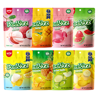 Amos Peelerz Gummy Fruit, gemaakt met echt fruitsap, snoepjes, gelei, lychee, afpelbare gummy snoepjes