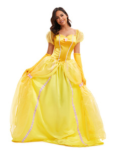 Disfraz de Princesa Bella de La Bella y la Bestia para Halloween, Cosplay, Venta al por Mayor Transfronteriza, Dropshipping, Traje para Fiesta de Juego de Roles - Product Image 3