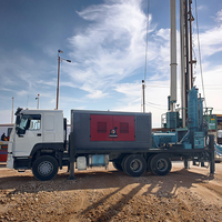 Foreuse de puits d'eau montée sur camion diesel de 300 m avec pompe et composants d'engrenage, longue durée de vie, à vendre