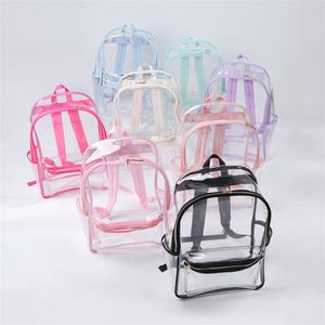 Spedizione Rapida, Borsa da Viaggio Estiva Trasparente Impermeabile di Grande Capacità, Zaino in PVC con Finiture Colorate, Borsa da Spiaggia Trasparente - Product Image 3