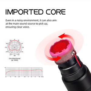 ไมโครโฟนไร้สาย4ช่องสัญญาณระดับมืออาชีพ VHF ตัดเสียงรบกวนโลหะและน้ำหนักเบาพกพาได้สำหรับใช้ใน<span class=keywords><strong>คาราโอเกะ</strong></span> - Product Image 4