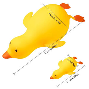 Jouet Squishy Canard Jaune Mignon à Remontée Lente, Anti-Stress, Jouet à Presser en TPR Souple, Jouet Sensoriel pour Enfants et Adultes, Décompression de l'Anxiété, Extérieur - Product Image 5