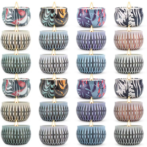 Wholesale Durable Vintage Floral Scented Candles with Customizable Labels for Weddings & Thanksgiving Home Decor - Product Image 4