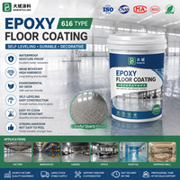 Sable naturel de couleur époxy Revêtement à écoulement autonivelant Peinture pour sol pour carreaux de céramique Marbre Surface