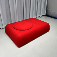 Ensemble de canapés inclinables en tissu Macaron OEM, canapé moderne à dossier réglable confortable pour hôtel, chambre, salon, école, appartement