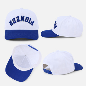 Cappellino da Baseball da Uomo di Qualità <span class=keywords><strong>XL</strong></span> a Cinque Pannelli in Cotone Bicolore con Chiusura Regolabile e Design Personalizzato con Ricamo Invertito - Product Image 3