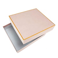 Kotak Kertas Keras Pink Custom Print Hot Stamping untuk Kemasan Hadiah, Kotak Hadiah Atas Bawah, Kotak Kemasan Notebook