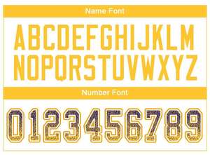 เสื้อฟุตบอลแท้แบบตาข่ายแฟชั่นสีม่วงทอง-ขาวแบบกำหนดเอง - Product Image 3