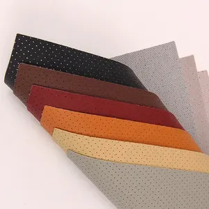 Automotive Interior Upholstery Best Quality Machinery Perforated Brown Soft PVC Leather car seat covers leather