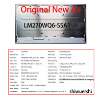 Pantalla LCD Original Nueva A+ de 27 Pulgadas LM270WQ6 SSA1 SPA2 LM270WQ8 SJA1 SSA1 para Panel de Visualización Industrial y Médico AIO