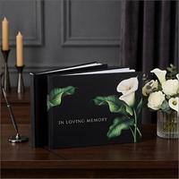 Livre commémoratif funéraire personnalisé à couverture rigide, registre des condoléances et des messages, cadeau