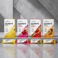 Poudre de boisson électrolytique sans sucre en sachets, mélange de suppléments d'hydratation, 18 sachets/boîte, Keto, Végétalien, Récupération Sportive, OEM ODM