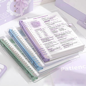 New Fashion A5 B5 Planner Clear Pvc 6-<strong>rings</strong> Spiral <strong>Binder</strong> Business Office Planner Journal Notebook Transparent <strong>A6</strong> Budget <strong>Binder</strong> - Product Image 2