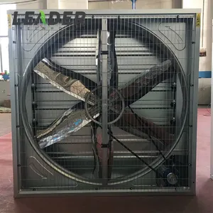 Entrepôt ferme avicole serre coussin de refroidissement ventilation 220v380v 1380mm marteau lourd volet en aluminium ventilateur d'extraction galvanisé